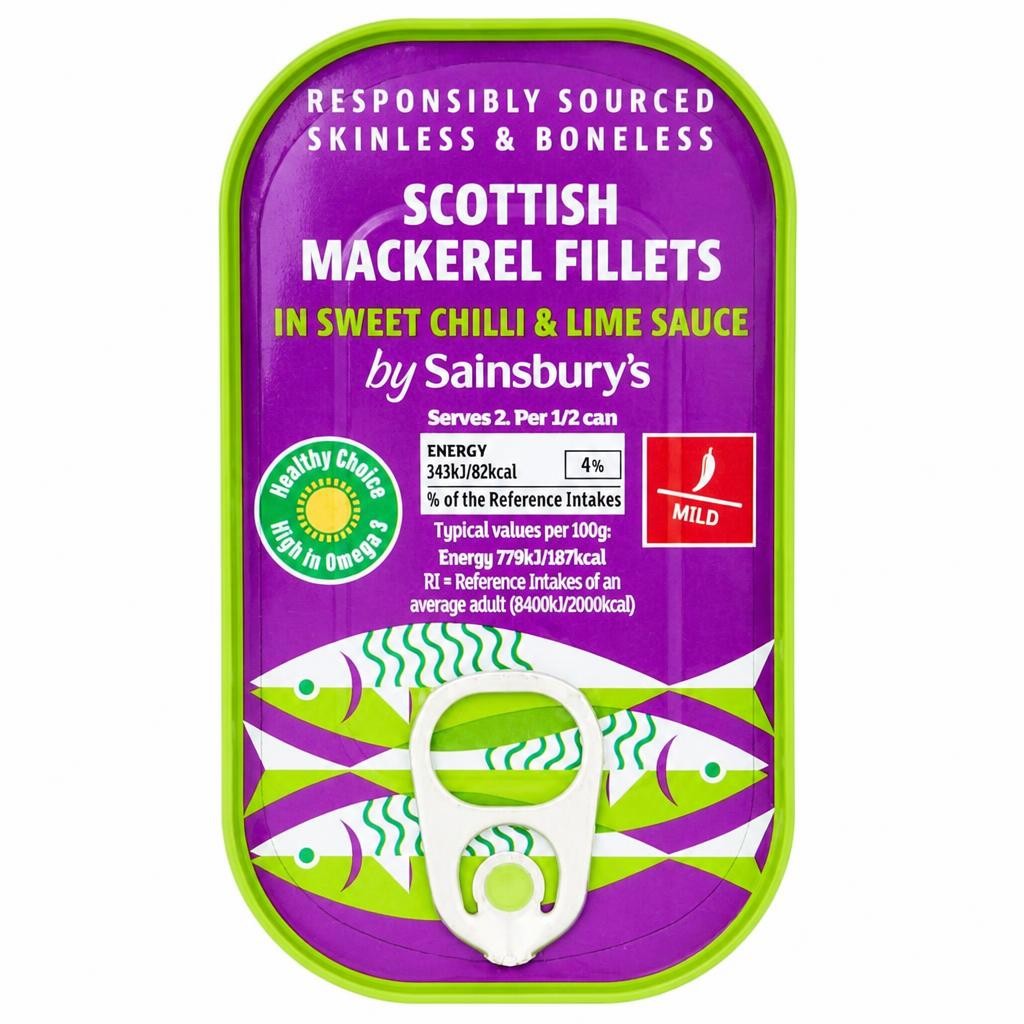 Sainsbury's Mackerel in Sweet Chilli & Lime 125g
