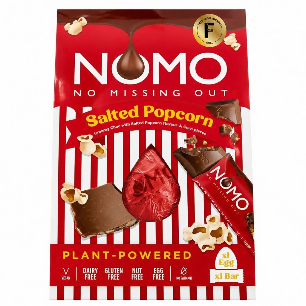 NOMO Large Salted Popcorn Easter Egg & Bar 158g