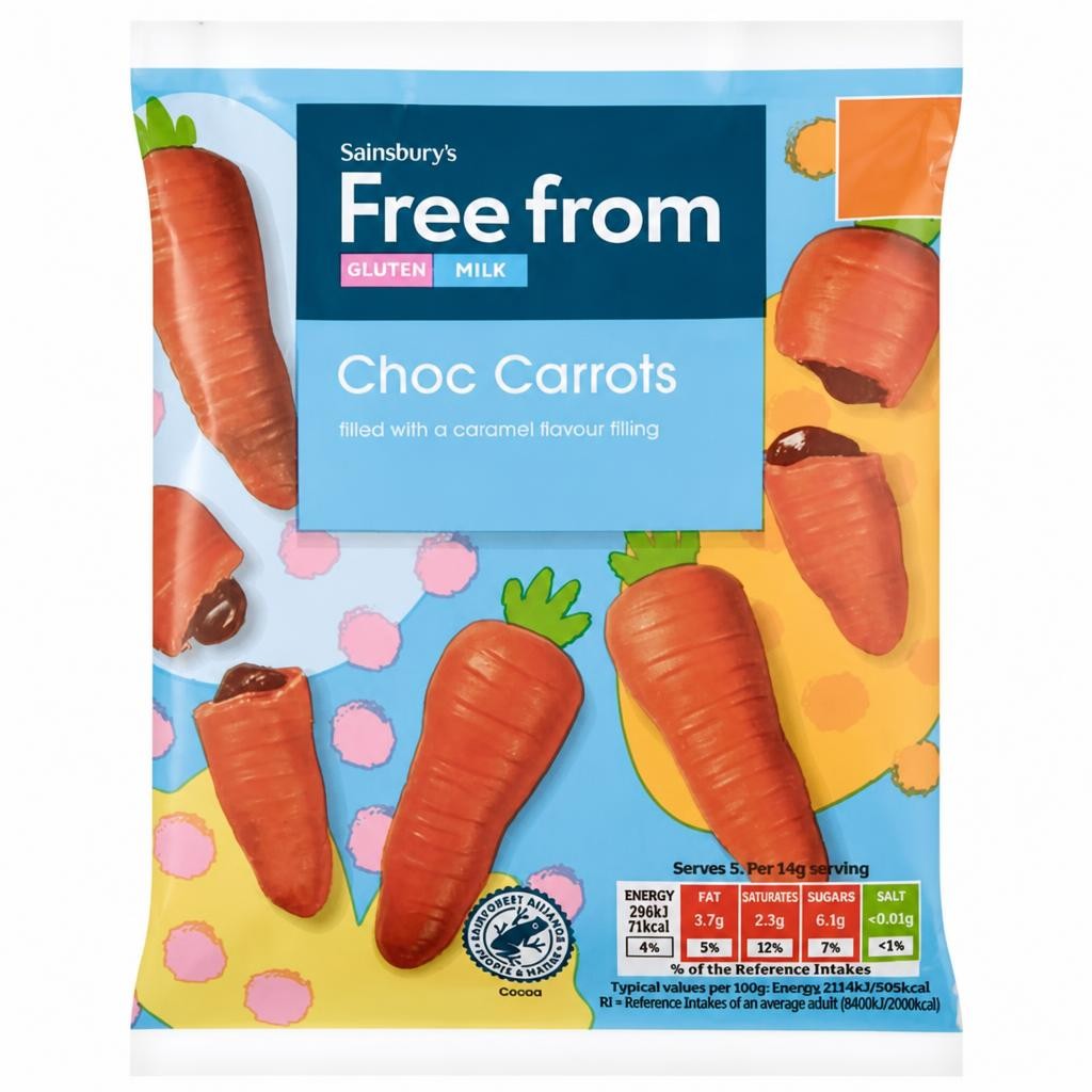 Sainsbury's Free From 70g Choc Carrots