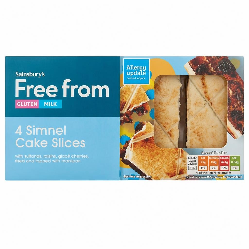 Sainsbury's Free From Simnel Cake Slices x4 210g