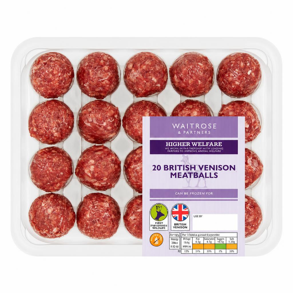 Waitrose 20 British Venison Meatballs