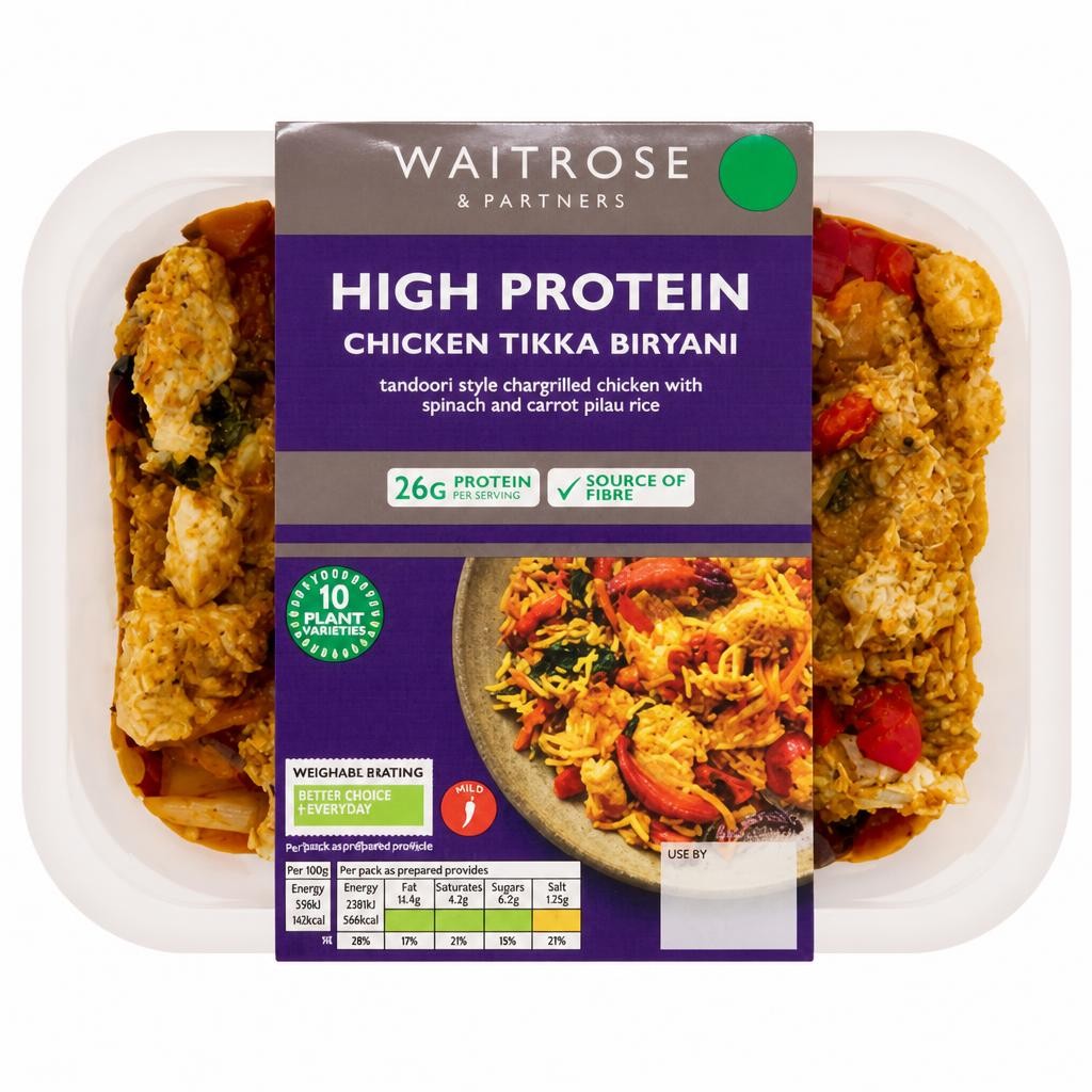 Waitrose High Protein Chicken Tikka Biryani