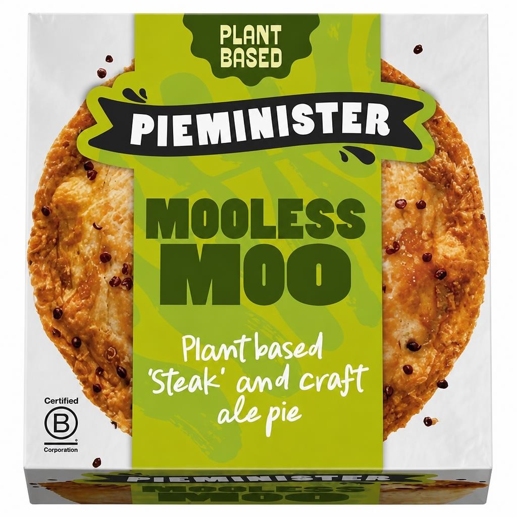 Pieminister Mooless Moo Pie with plant based 'steak' & Craft Ale