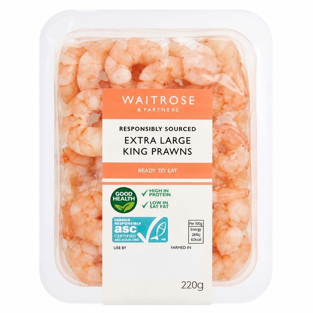 Waitrose ASC Extra Large King Prawns