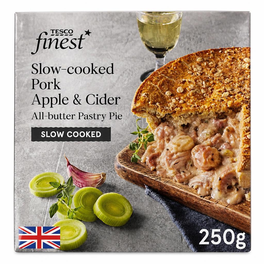 Tesco Finest Pork & Bramley Apple Pie 250g