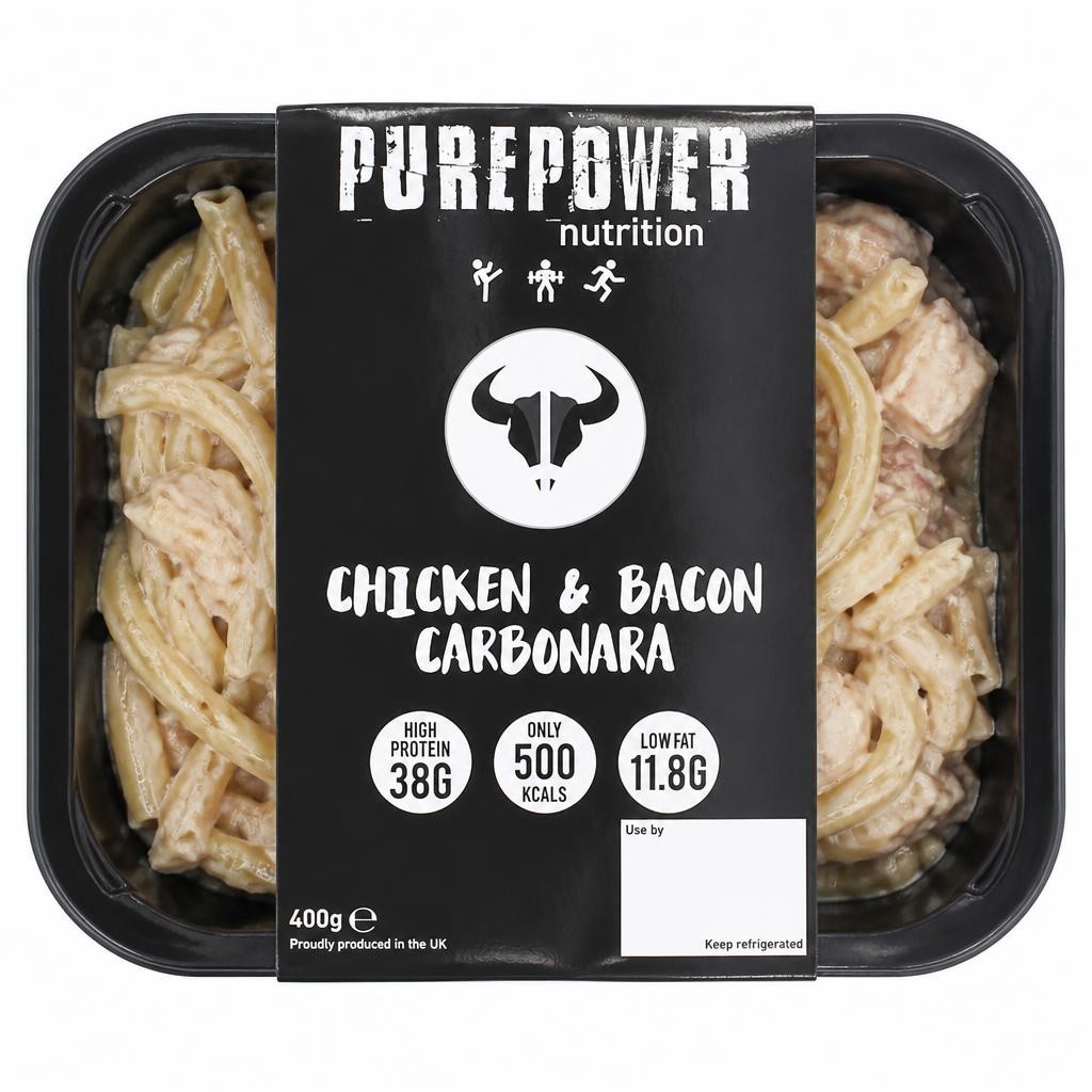 PUREPOWER NUTRITION CHICKEN AND BACON CARBONARA 400G