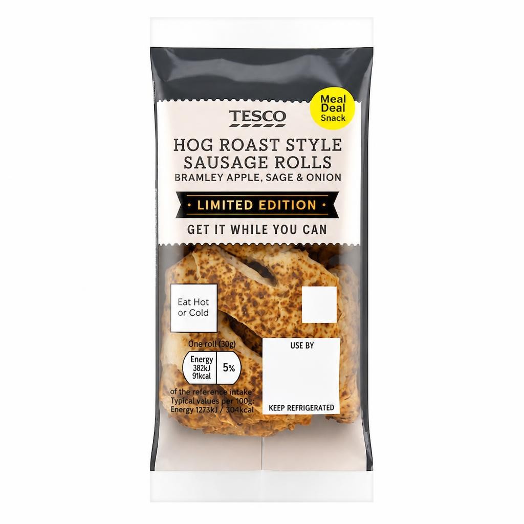 Tesco Hog Roast Style Sausage Rolls 60g