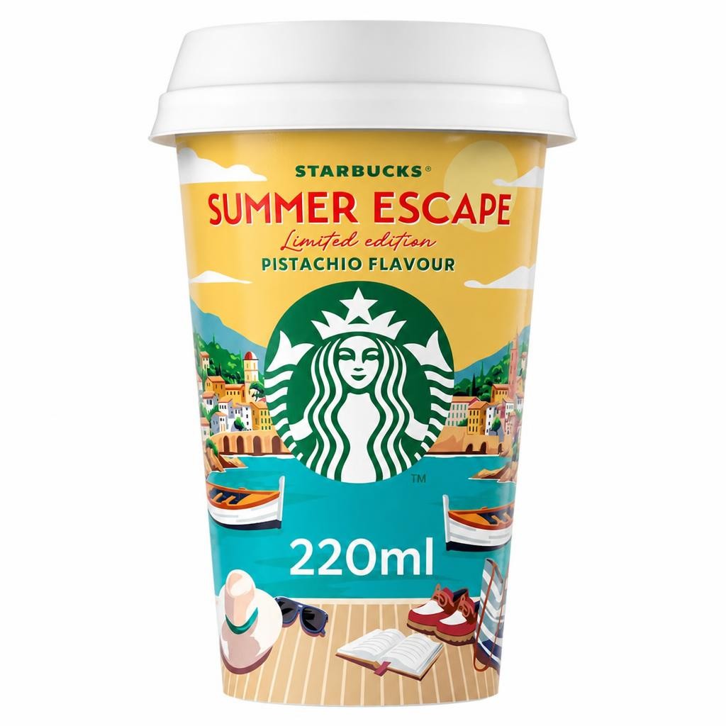 Starbucks Summer Escape Limited Edition Pistachio Chilled Coffee 220ml