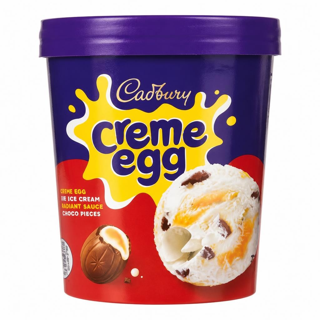 Cadbury Creme Egg Flavour Ice Cream 425ml