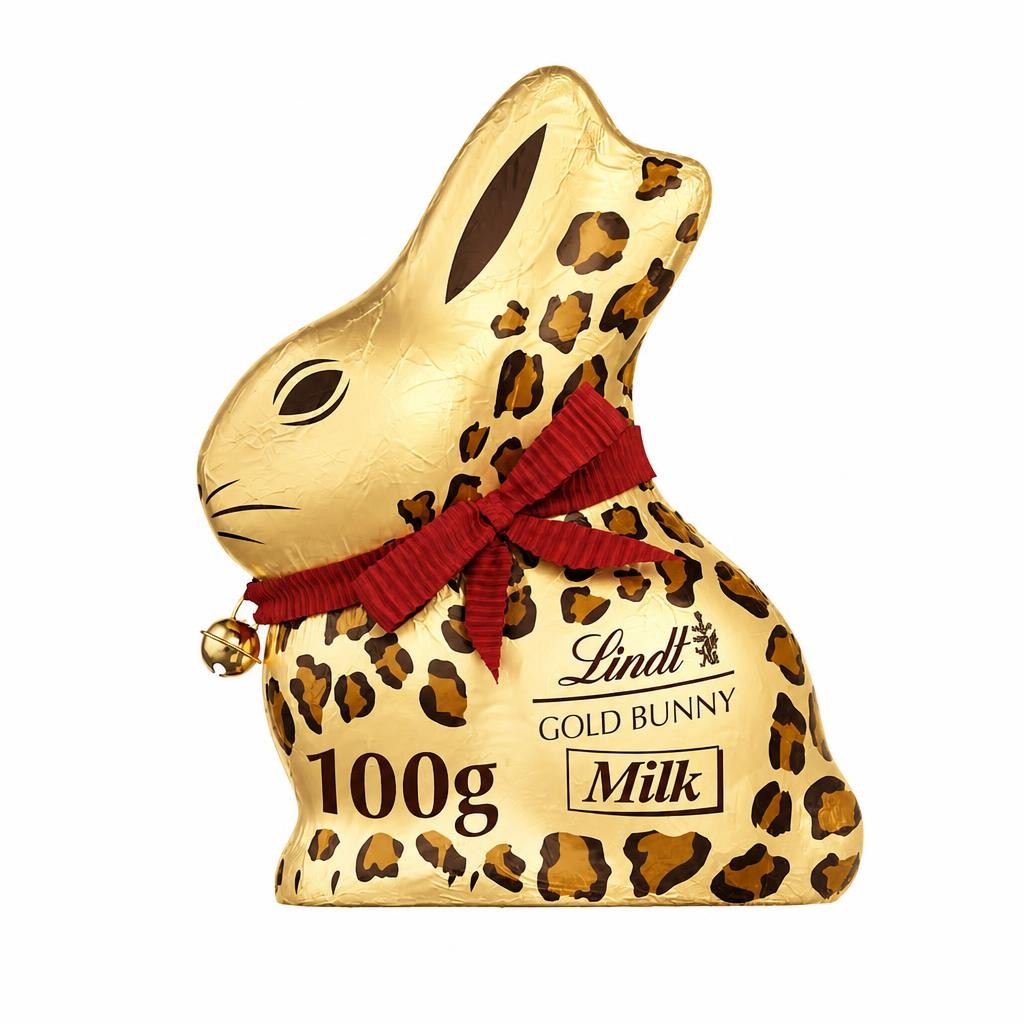 Lindt Gold Bunny Milk Chocolate Animal Print 100G