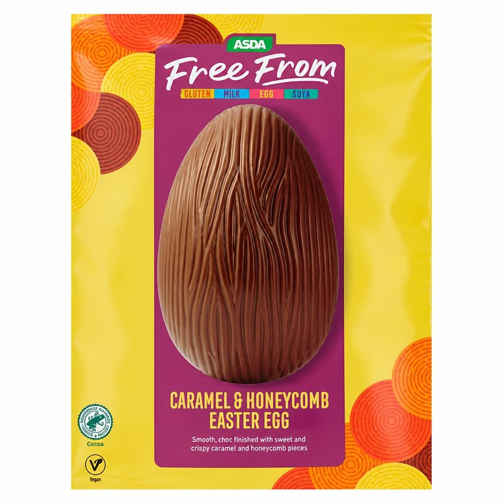 ASDA Free From Free From Caramel & Honeycomb Easter Egg 160g