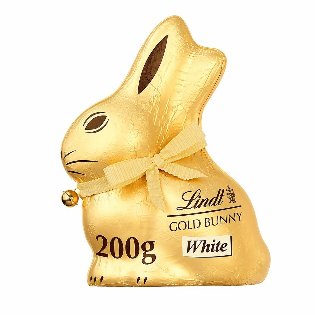 Lindt Gold Bunny Easter White Chocolate 200g