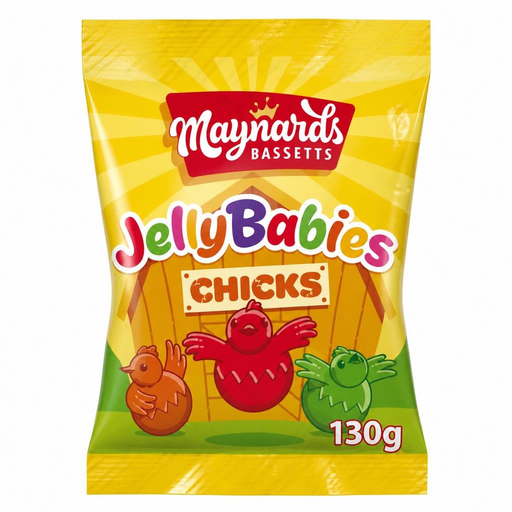 Maynards Bassetts Jelly Babies Chicks Sweets Bag