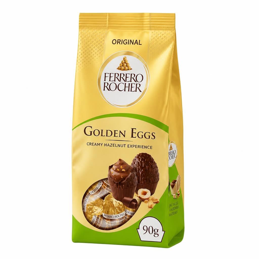 Ferrero Rocher Milk Chocolate & Hazelnut Golden Mini Eggs Bag