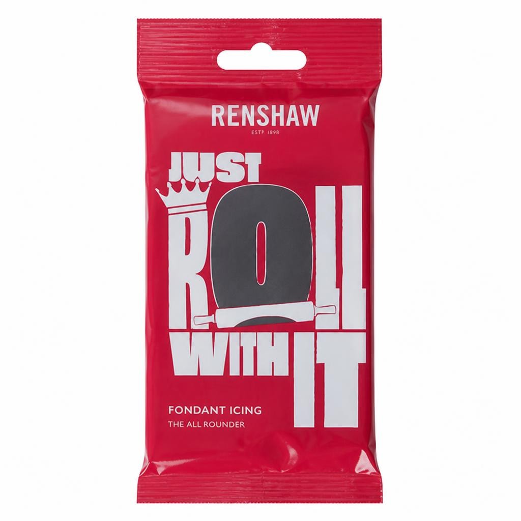 Renshaw Just Roll With It Jet Black Fondant Icing