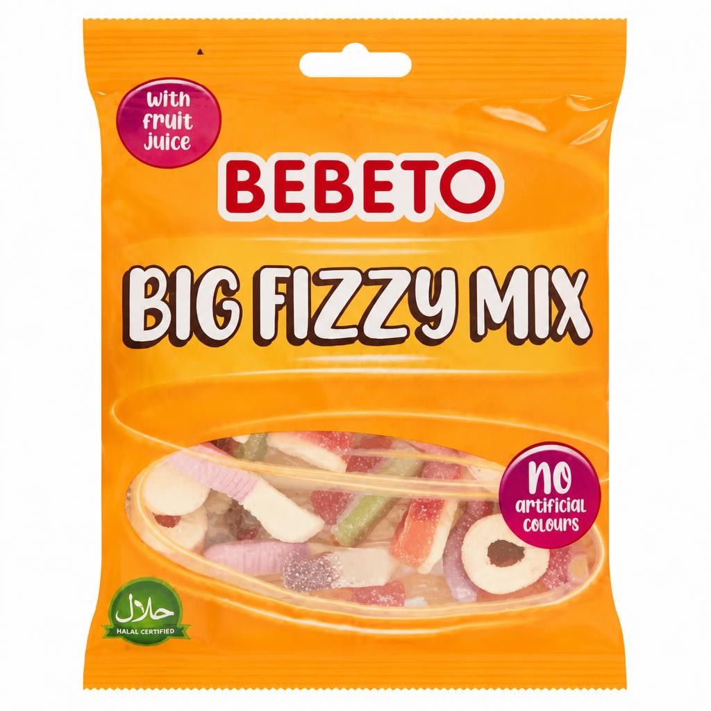 Bebeto Big Fizzy Mix 150g