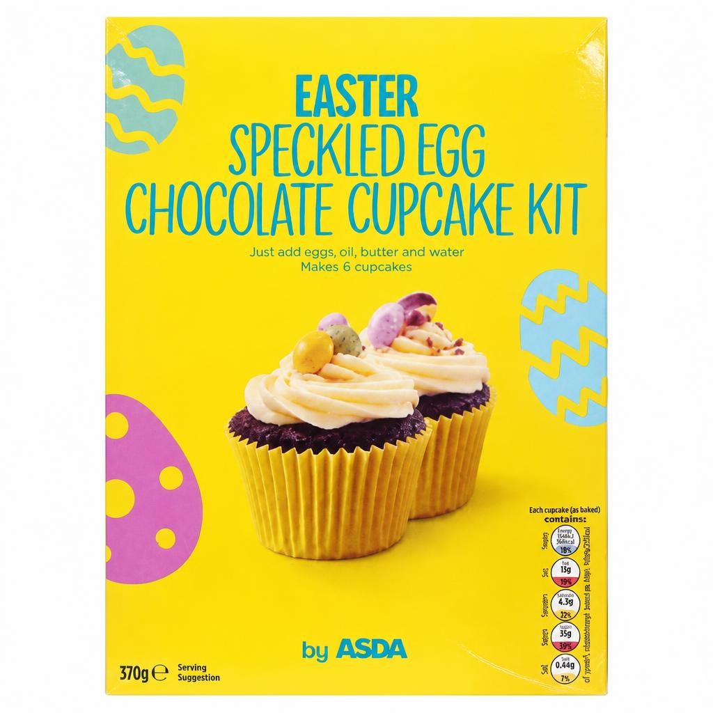 ASDA Easter Speckled Egg Chocolate Cupcake Kit 370g