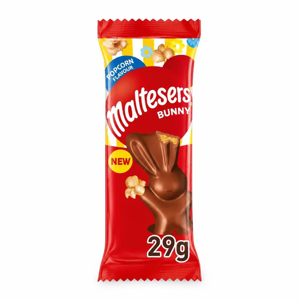 Maltesers Popcorn Chocolate Easter Bunny Treat 29g