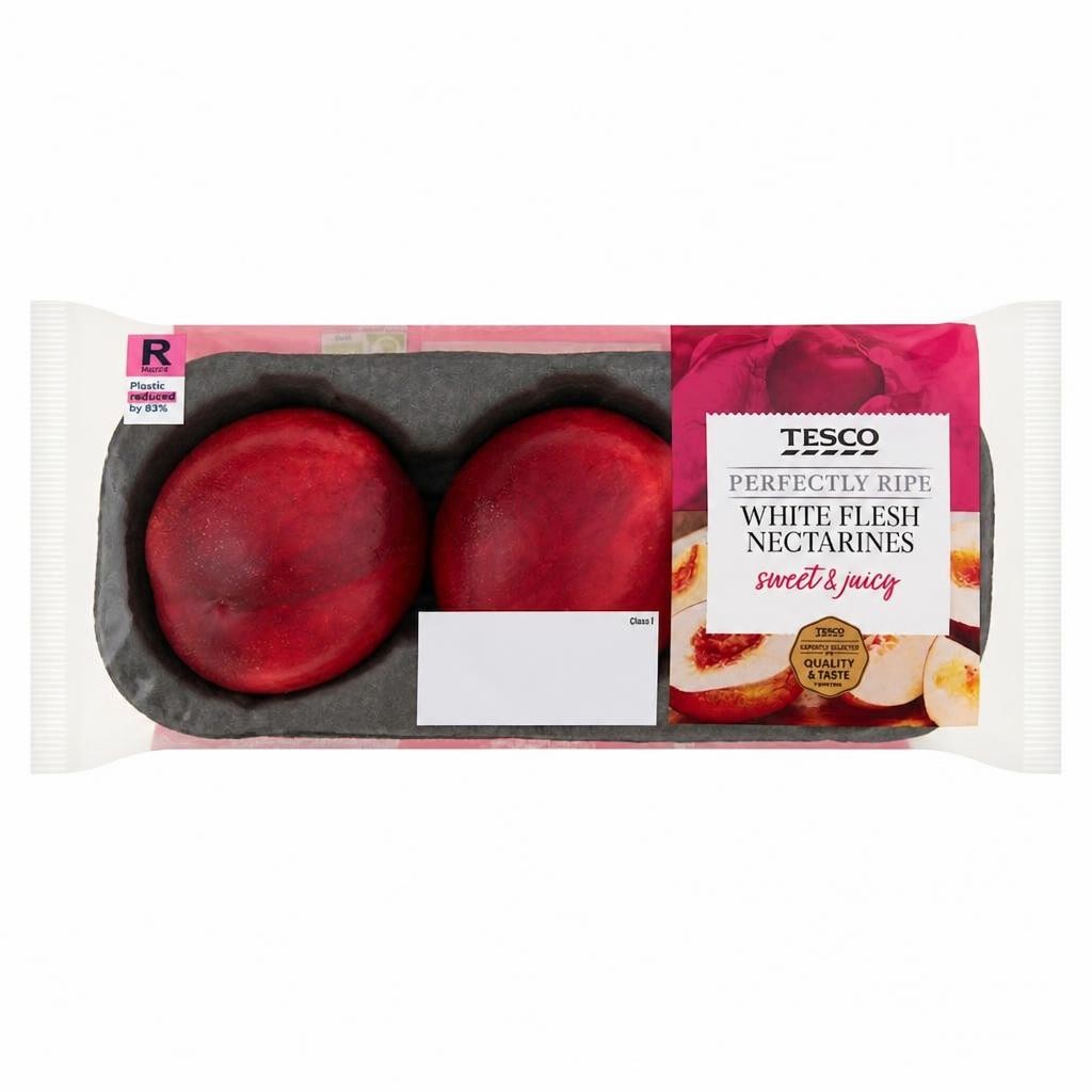 Tesco Perfectly Ripe White Flesh Nectarine 3 Pack