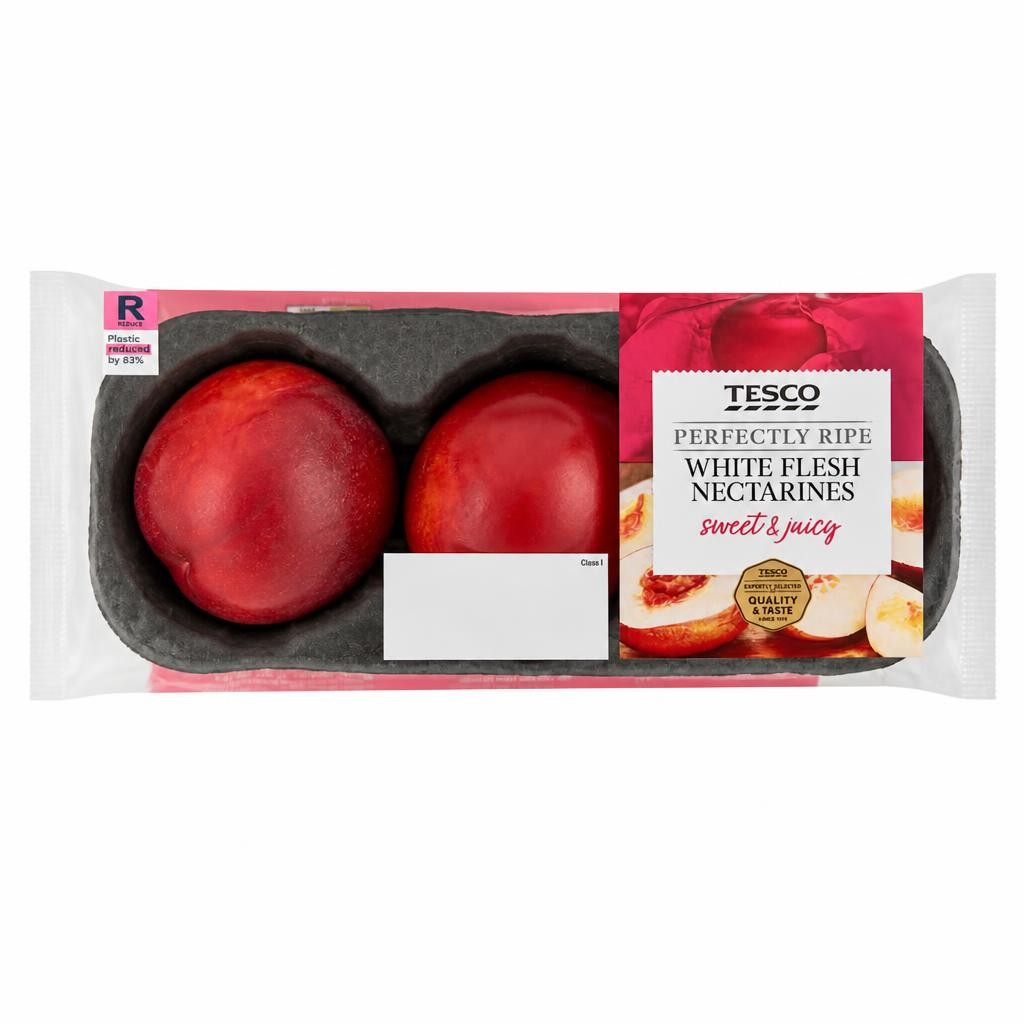 Tesco Perfectly Ripe White Flesh Nectarine 3 Pack
