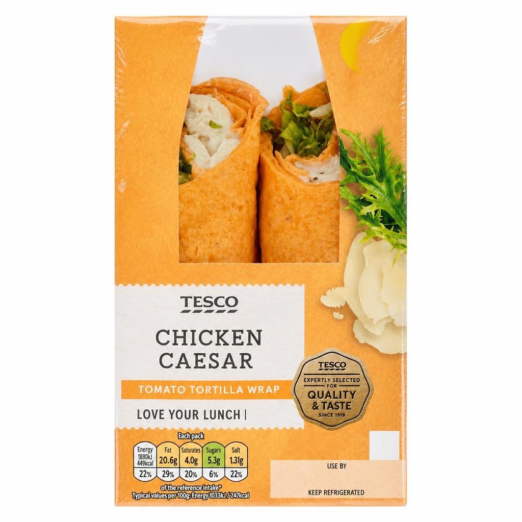Tesco Chicken Caesar Wrap