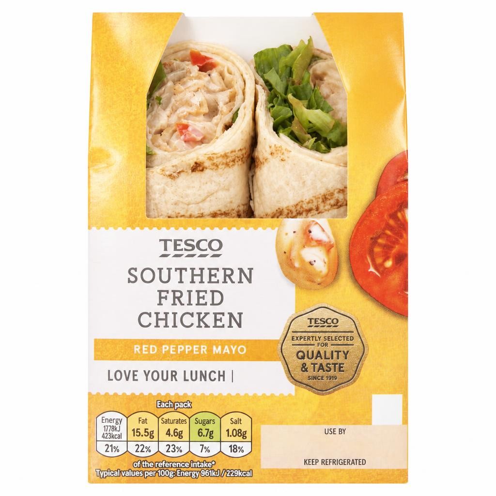 Tesco Southern Fried Chicken Wrap (C)