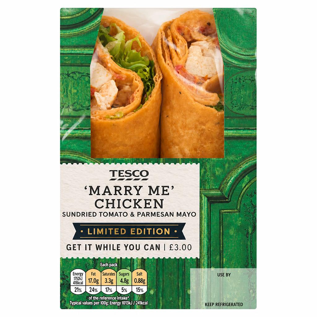 Tesco Marry Me Chicken Wrap