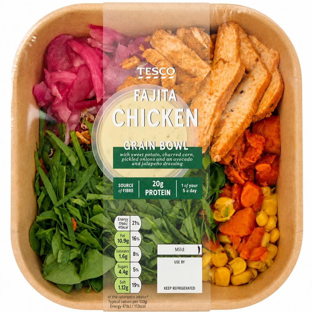 Tesco Fajita Chicken Grain Bowl 370g