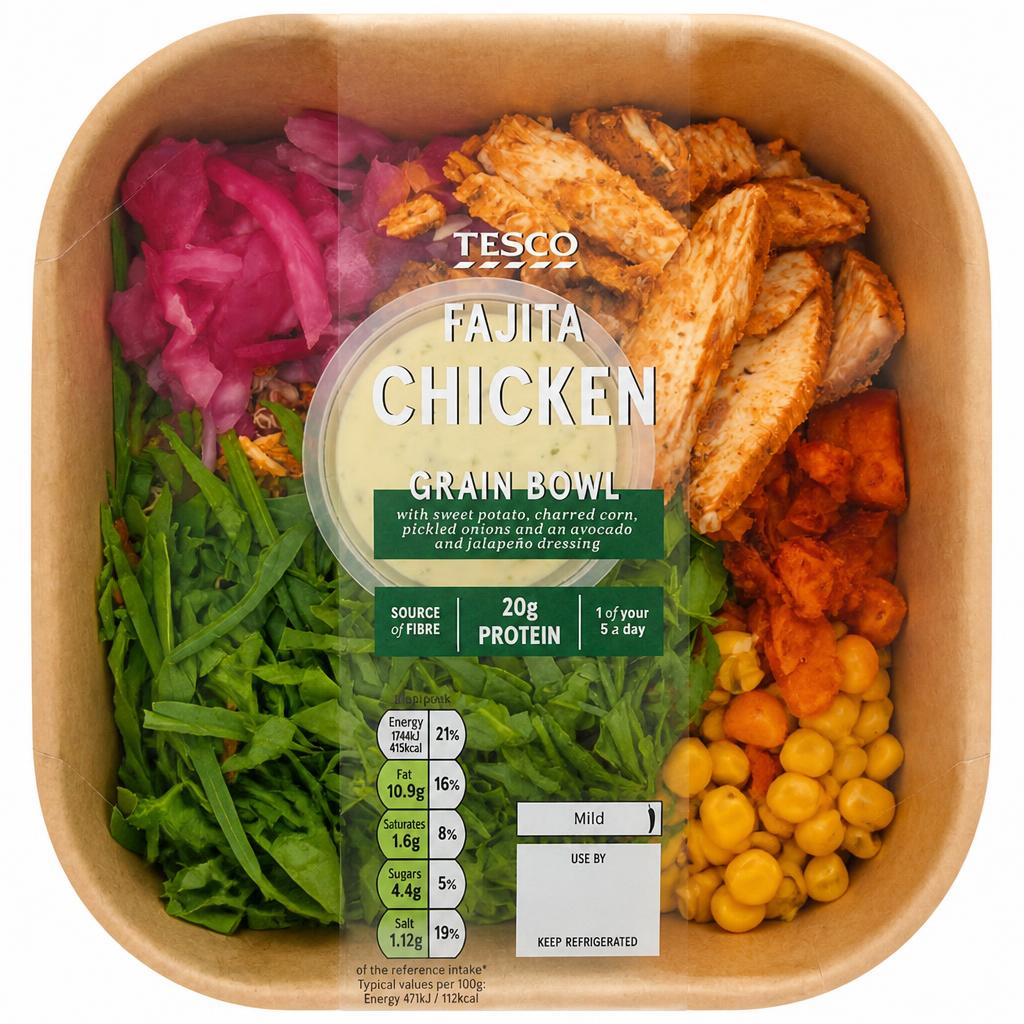 Tesco Fajita Chicken Grain Bowl 370g