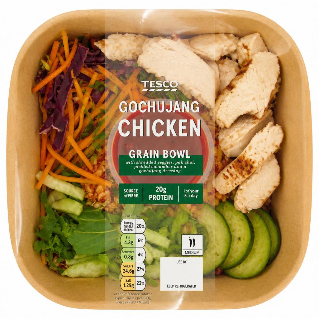Tesco Gochujang Chicken Grain Bowl 360g