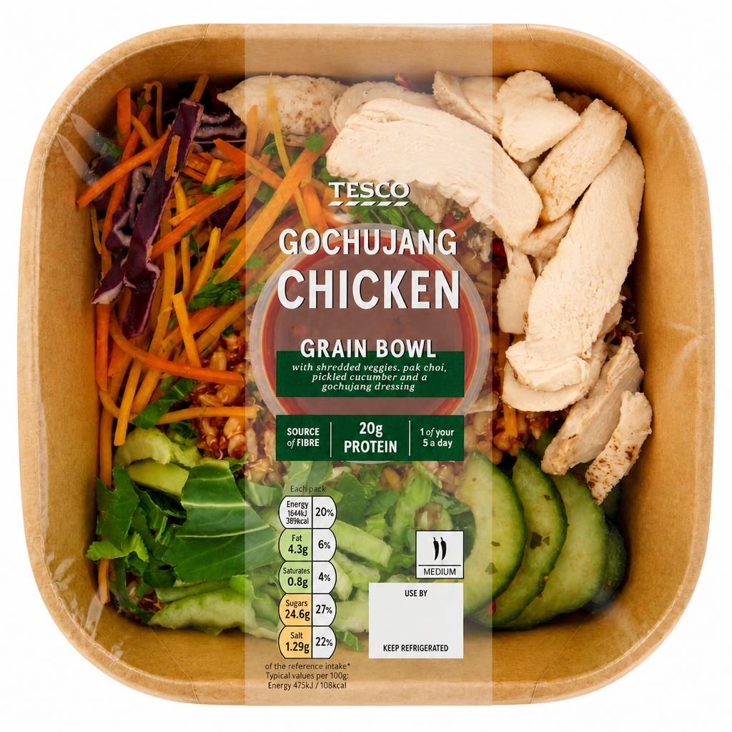 Tesco Gochujang Chicken Grain Bowl 360g