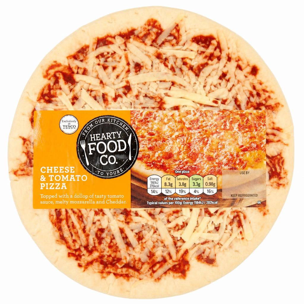 Hearty Food Company Cheese & Tomato Pizza 114g