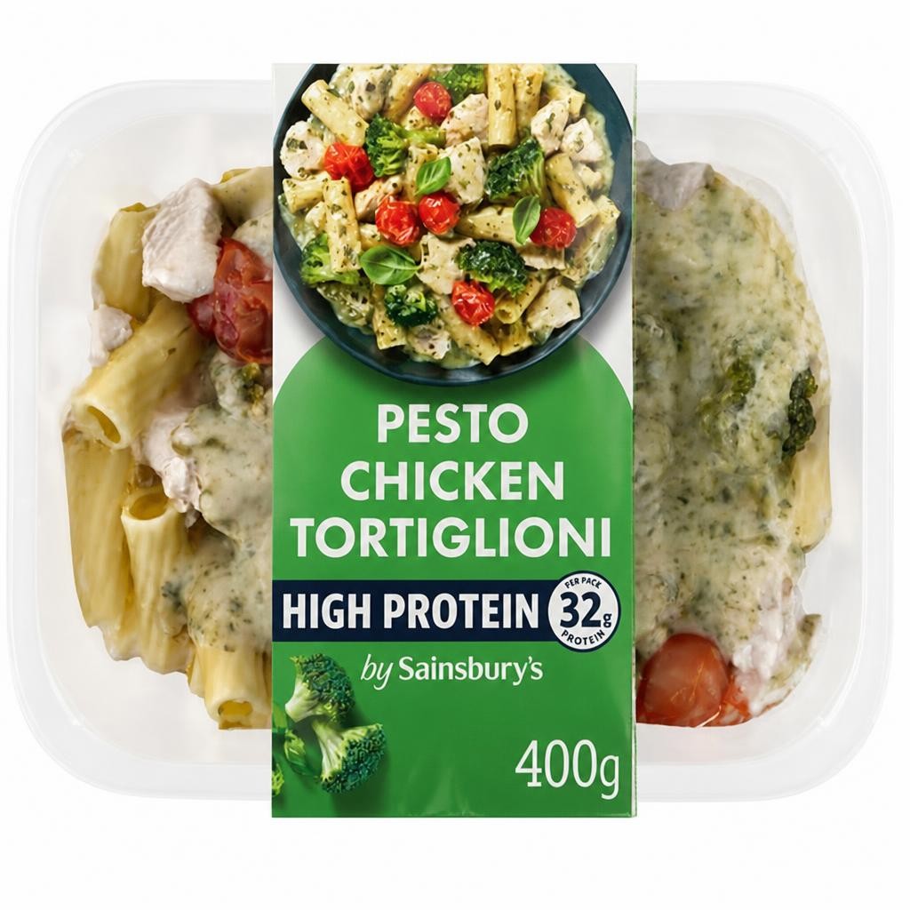 Sainsbury's 400g High Protein Creamy Chicken Pesto Pasta