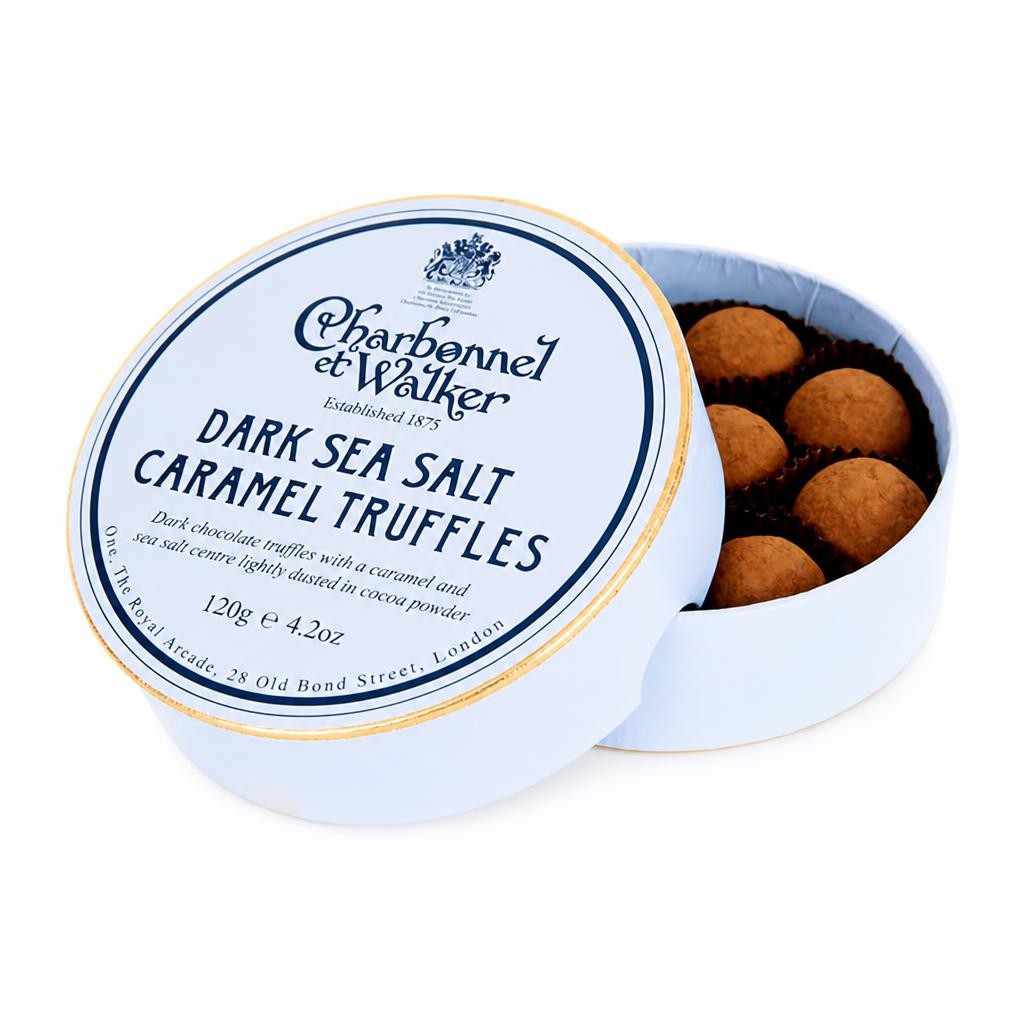 Charbonnel et Walker Dark Sea Salt Caramel Chocolate Truffles 120g