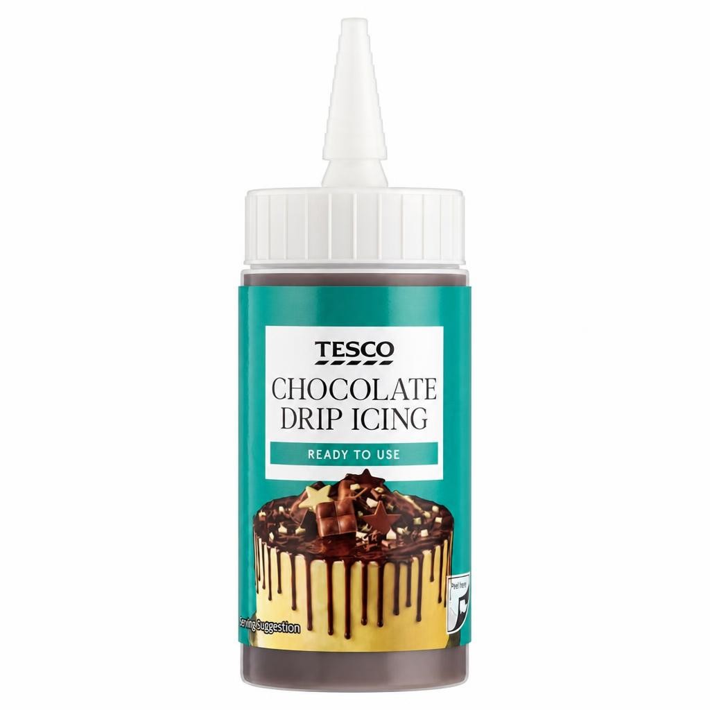 Tesco Chocolate Drip Icing 120G