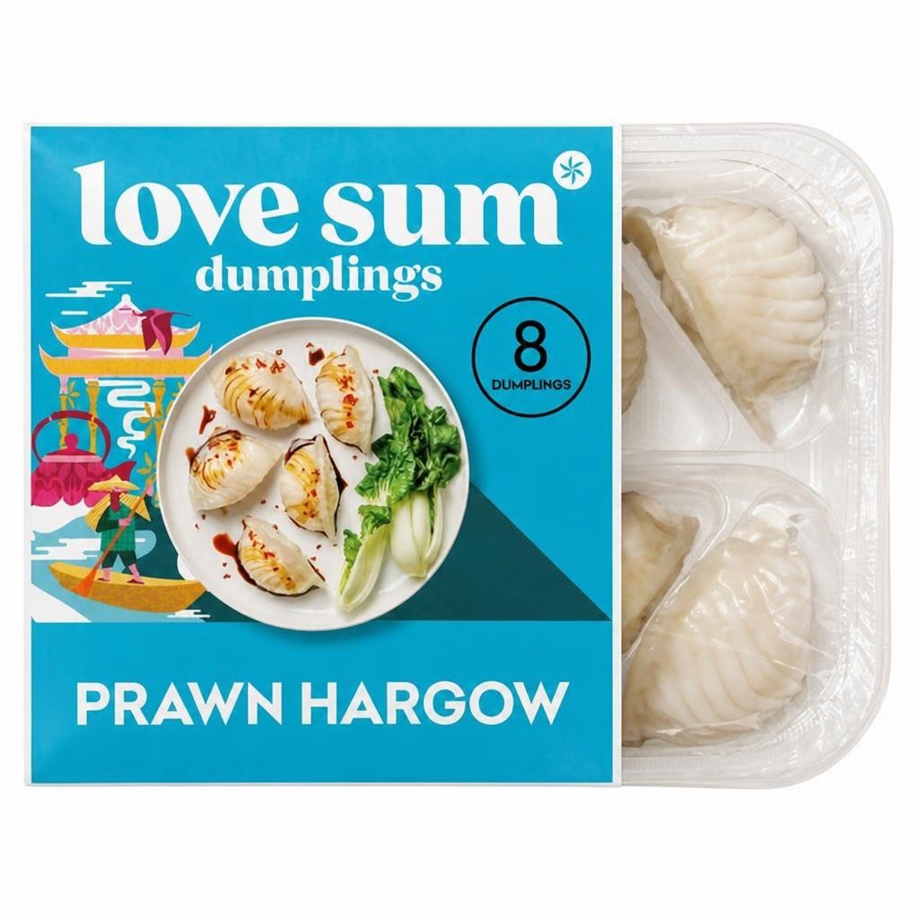 Love Sum 8 Dumplings Prawn Hargow 240g