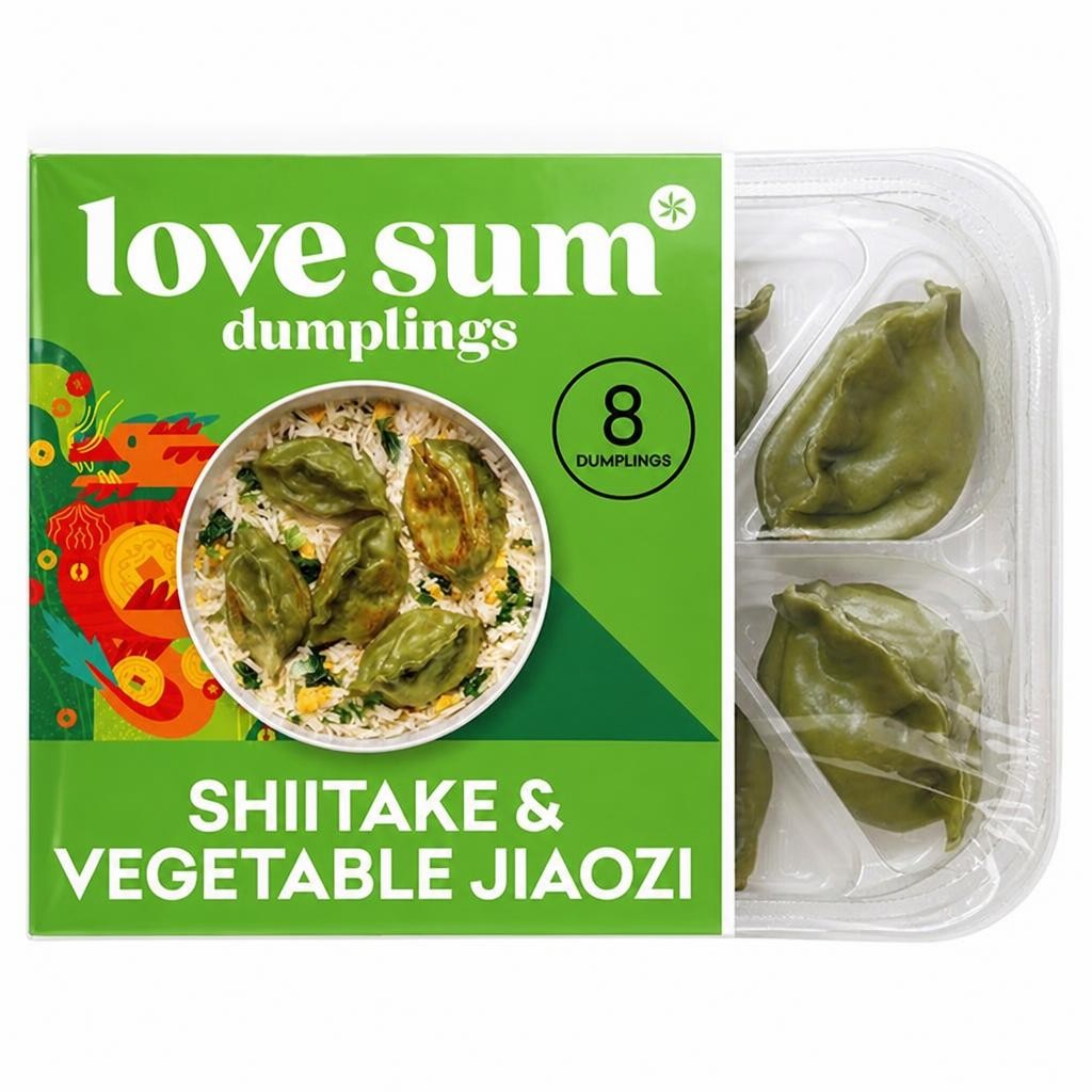 Love Sum 8 Dumplings Shiitake & Vegetable Jiaozi 200g