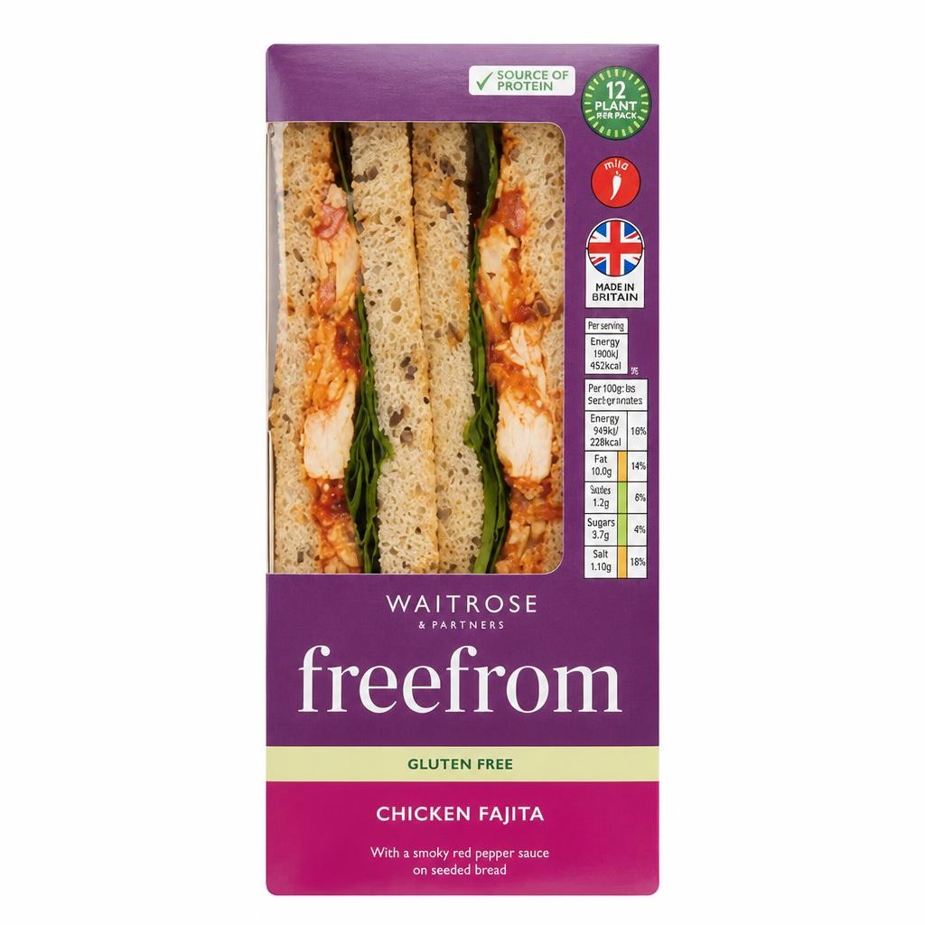 Waitrose FreeFrom Chicken Fajita Sandwich