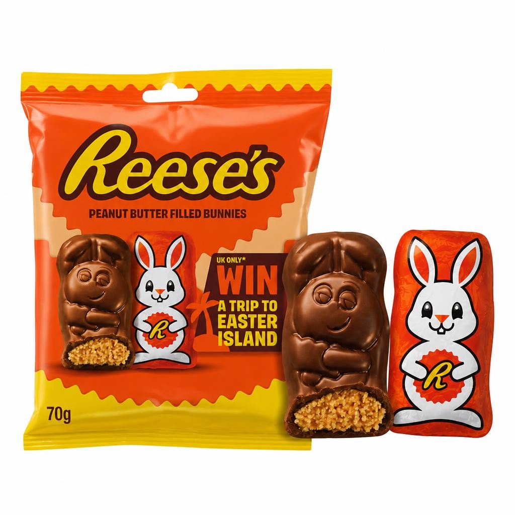 Reese's Milk Chocolate Peanut Butter Bunnies 70g