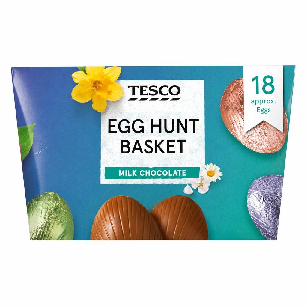 Tesco Egg Hunt Basket 340G
