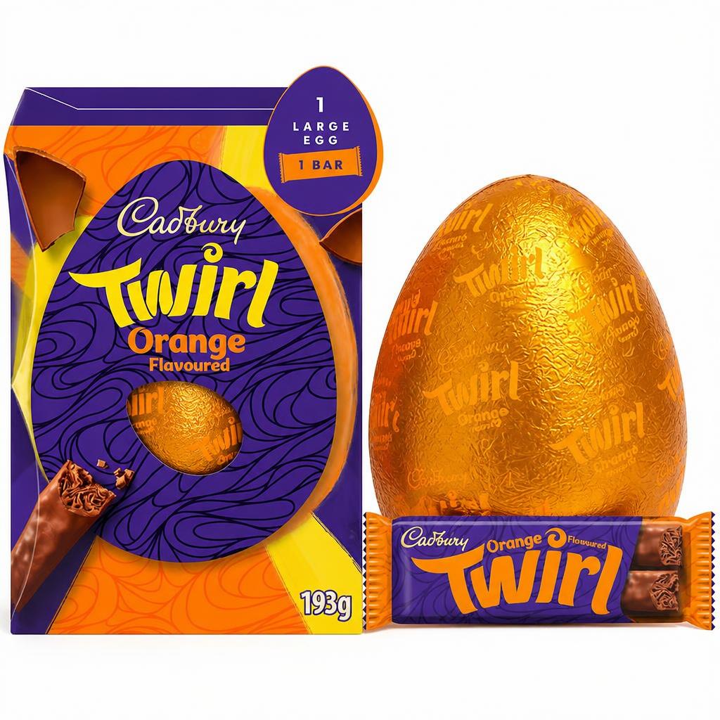 Cadbury Twirl Orange Shell Egg 193g