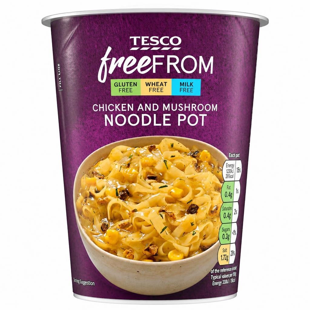 Tesco Free From Chicken & Mushroom Noodle 75G