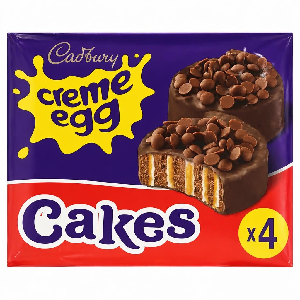 Cadbury Creme Egg Milk Chocolate Easter Cakes 4 Pack