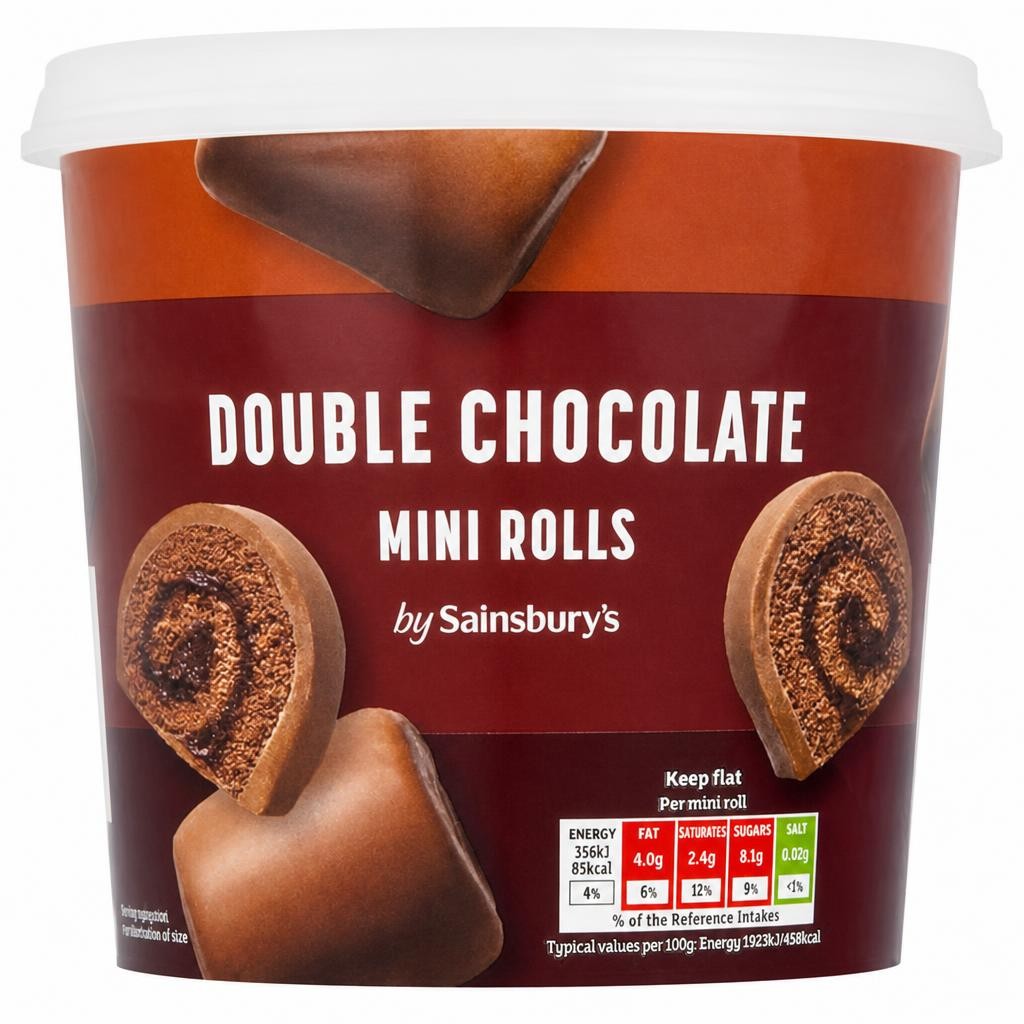 Sainsbury's 295g Double Chocolate Mini Roll Bites