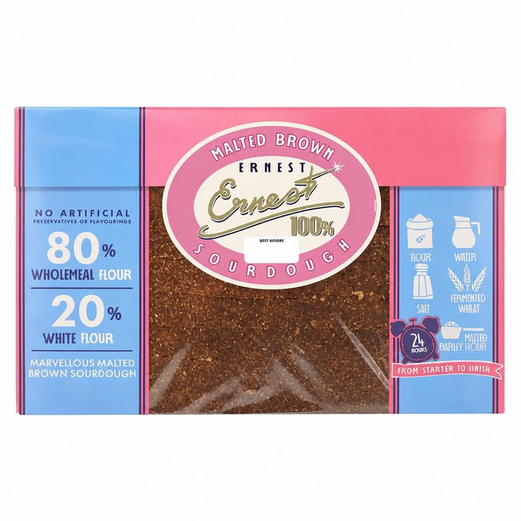 Ernest 450g Sourdough Marvellous 100% Malted Brown Bread