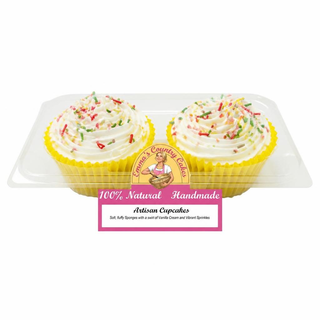 Emma's Country Cakes 2 Handmade Cupcakes