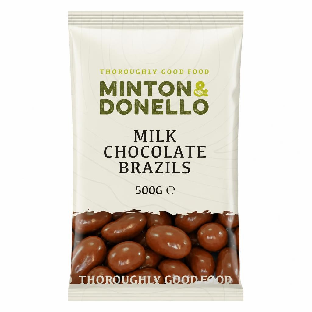 Minton & Donello Milk Chocolate Brazil Nuts 6 x 500g