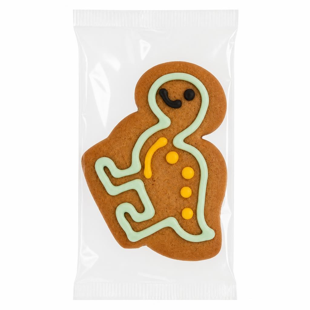 Dinosaur Gingerbread Biscuit