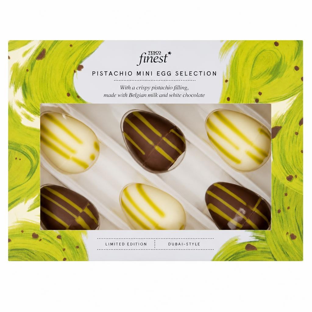 Tesco Finest Pistachio Mini Egg Selection 72g