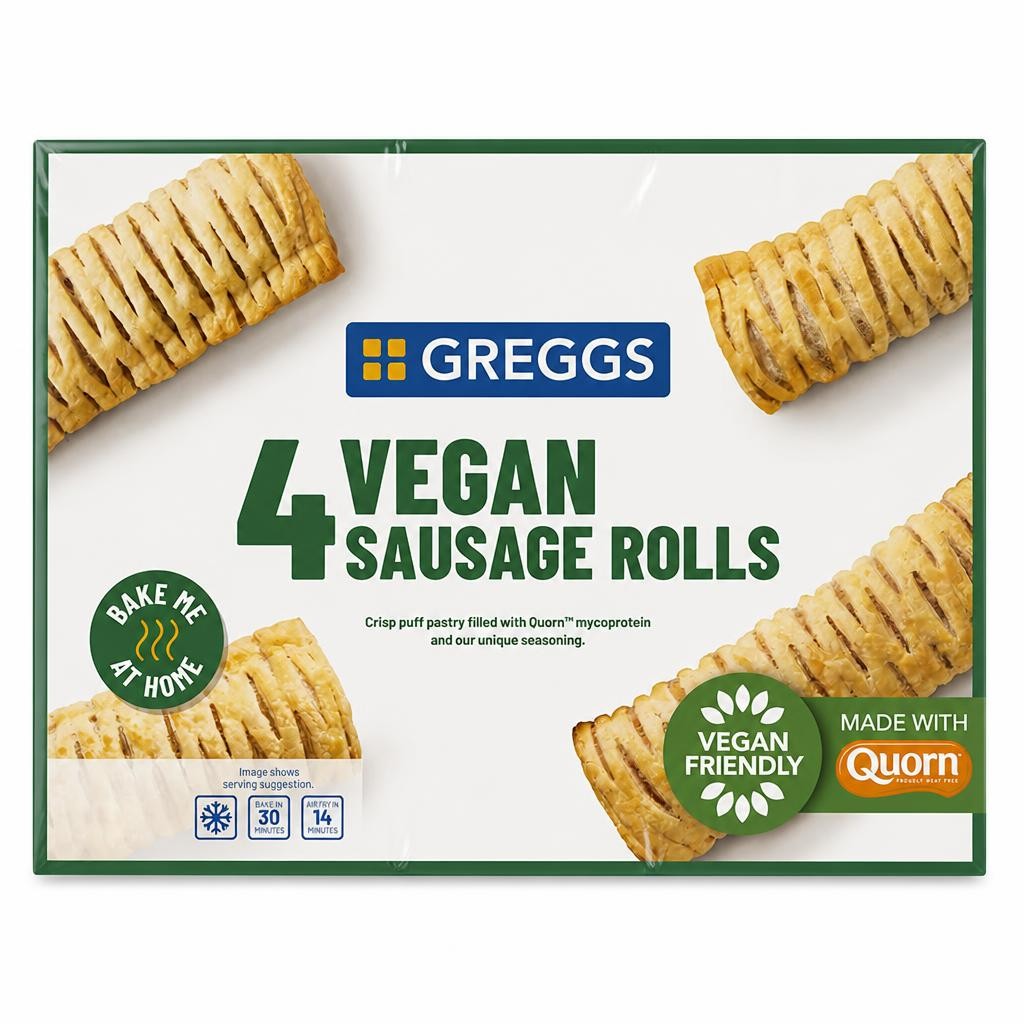Greggs 4 Vegan Sausage Roll 420g